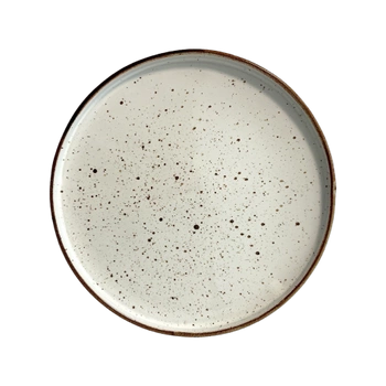 Talerz płytki z rantem Arondi Rustic krem 28 cm | KERA CERAMIKA 18.1.RUSTIC KREM