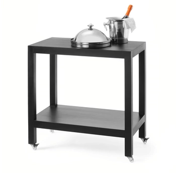 Wózek kelnerski Madeira Black 82x46x85 cm | FINE DINE 504963
