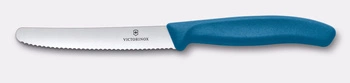Nóż do pomidorów Swiss Classic, ostrze ząbkowane, niebieski, dł. ostrza 11 cm | VICTORINOX 6.7832.C1