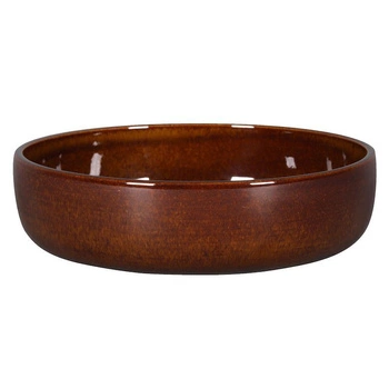 Miska porcelanowa STONE śr. 20 cm brązowa | TOM-GAST R-EABW20HO-4