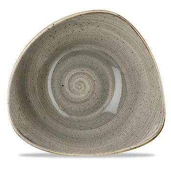 Miska porcelanowa trójkątna Peppercorn Grey śr. 18,5 cm | FINE DINE SPGSTRB71