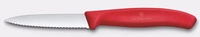 Nóż do warzyw i owoców Swiss Classic, ostrze ząbkowane, czerwony, dł. ostrza 8 cm | VICTORINOX 6.7631.C1