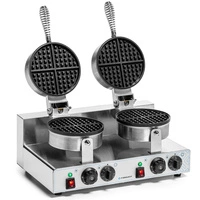 Gofrownica elektryczna podwójna do gofrów belgijskich, śr. 18,5 cm, 4 kW, 230 V  | FORGAST FG09721