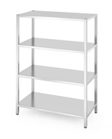 Regał magazynowy nierdzewny skręcany 4-półkowy 120x60 cm | HENDI 812563