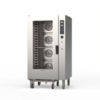 Piec konwekcyjno - parowy, gazowy, 16 tac 600x400 Tecnobake D, z automatycznym myciem | TECNOINOX 964359
