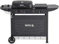 Grill gazowy, ASAHI 4 palniki, 11 kW 48 x 37 cm | YATO YYG-20008