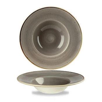 Talerz porcelanowy głęboki Peppercorn Grey śr. 24 cm | FINE DINE SPGSVWBM1