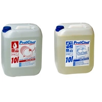 Zestaw płynów do obsługi zmywarek gastronomicznych średni 10+10 l | PROFICHEF PCC01/10+PCC02/010