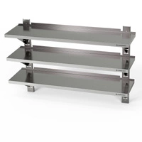 Półka wisząca przestawna potrójna 140x30x100 cm | FORGAST FG05070/1400/300/1000