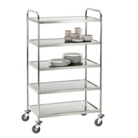 wózek kelnerski nierdzewny 5-półkowy TS 500 | BARTSCHER 300065