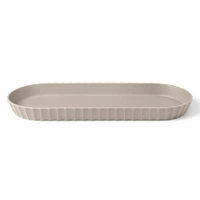 Półmisek owalny MINERVA szaro-beżowy - 37.5cm | BLIM PLUS BP-VS6-319-M