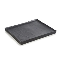 Talerz porcelanowy prostokątny BLACK MOON - 21x18 cm | REVOL RV-652403-4