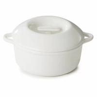 Podgrzewacz porcelanowy z pokrywką BOMBANCE, biały - 1.3 L | REVOL RV-660129-1