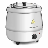 Kociołek elektryczny do zup 10 l, obudowa ze stali nierdzewnej | FORGAST FG03011