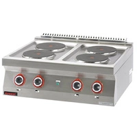 Kuchnia gastronomiczna elektryczna 4-płytowa | KROMET 700.KE-4