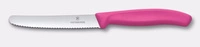 Nóż do pomidorów Swiss Classic, ostrze ząbkowane, różowy, dł. ostrza 11 cm | VICTORINOX 6.7835.C1