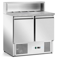 Stół chłodniczy 2-drzwiowy do pizzy 257 l, z nadstawką | FORGAST FG07202