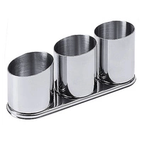 Pojemnik na sztućce 26x8x12 cm, stal nierdzewna | CONTACTO 220/003