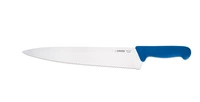 Nóż Szefa kuchni z falistą krawędzią - 31 cm, niebieski | GIESSER MESSER 8455 w 31 b
