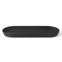 Półmisek owalny MINERVA czarny - 37.5cm | BLIM PLUS BP-VS6-010-M