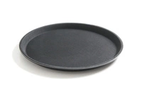 Taca do serwowania antypoślizgowa czarna śr. 50 cm | HENDI 508787