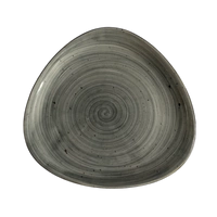 Talerz płytki Delta Rustic szary 30 cm | KERA CERAMIKA 15.2.RUSTIC SZARY