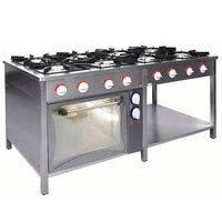 Kuchnia gazowa 8-palnikowa z piekarnikiem el. | EGAZ TG-840/PKE-1