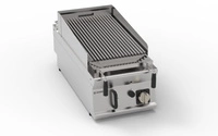 Grill lawowy gazowy nastawny 10 kW, pow. płyty 62×36 cm | TECNOINOX 313204