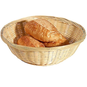 Koszyczek na pieczywo okrągły bambusowy o średnicy 20 cm | CONTACTO 4884/200
