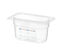 Pojemnik GN 1/9 gł. 10 cm z polipropylenu HACCP | HENDI 880555