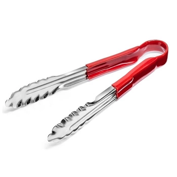 Szczypce do serwowania HACCP czerwone, uniwersalne, 24 cm | FORGAST FG11118