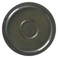 Spodek porcelanowy pod filiżankę STONE grafitowy | TOM-GAST R-EASA16CA-12