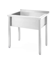 Basen nierdzewny 1-komorowy Budget Line, gł. 30 cm | HENDI 816707