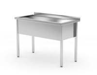 Basen nierdzewny 1-komorowy | HENDI 811825