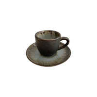 Filiżanka Bel 100 ml ze spodkiem 11 cm Still Cristall topaz | KERA CERAMIKA 2.3.3.TOPAZ