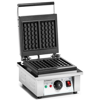 Gofrownica elektryczna prostokątna na 2 gofry 4x6, 1.75 kW,  230 V | FORGAST FG09713