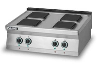 Kuchnia gastronomiczna elektryczna, 4 pola grzewcze kwadratowe, nastawna | LOZAMET L900.KE4