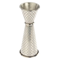 Miarka barmańska w stylu japońskim Diamond Lettice, stal nierdzewna, 30/60ml | BARFLY M37202