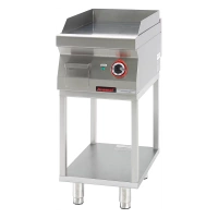 Płyta grillowa gładka chrom. 4,8kW 40 cm podstawa szkieletowa | KROMET 700.PBE-400G.T