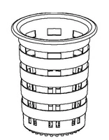 Kubek do mycia sztućców w zmywarce, średnica 11,2 cm | LOZAMET PK2