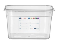 Pojemnik GN 1/2 gł. 20 cm z polipropylenu HACCP | HENDI 880159
