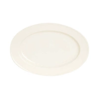 Półmisek owalny porcelanowy CREMA - 34x24 cm | FINE DINE 770665
