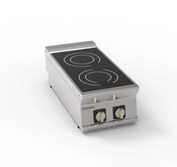 Kuchnia gastronomiczna ceramiczna, nastawna, 2 pola grzewcze | TECNOINOX 316017