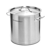 Garnek ze stali nierdzewnej wysoki z pokrywką, 17 l, średnica 28 cm | FORGAST FG02117