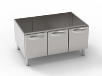 Podstawa z szafką 3-drzwiową linia T-90, 120 cm | TECNOINOX 316120
