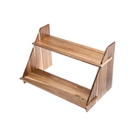 Stojak bufetowy drewniany, 65 x 20 x 40 cm, akacja | LEONE S5052 