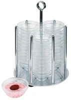 Stojak bufetowy dozownik miseczek, 14x14x20.5 cm | APS 11980