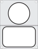 Matryca na zupę i żywność do zgrzewarki podwójna | HENDI 805657