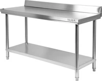 Stół roboczy nierdzewny z półką 140x60x85 cm | YATO YG-09023