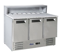 Stół chłodniczy 3-drzwiowy do pizzy z nadstawą nierdzewną | HENDI 236215